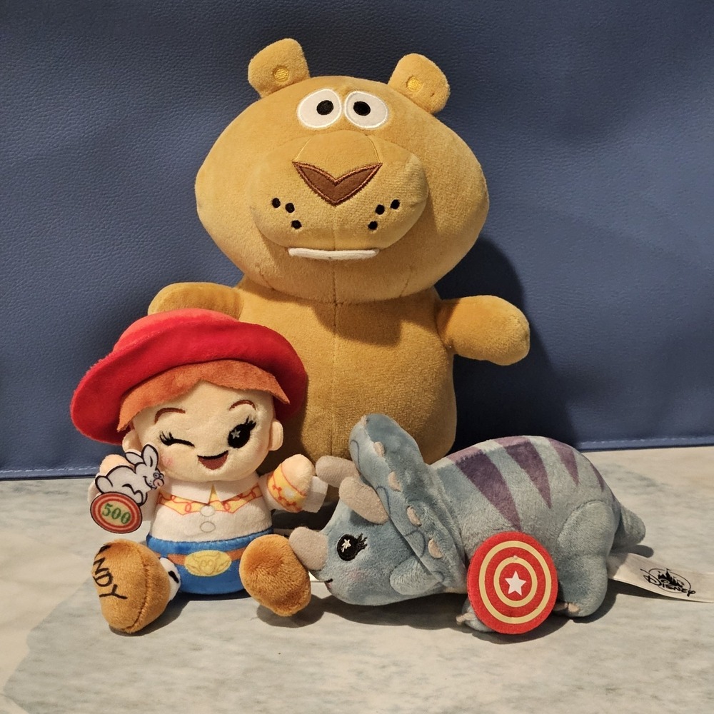 Disney‎ Parks Toy Story Mania Jessie Trixie Target Beaver Plush Wishables Bundle
